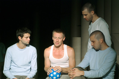Czukor Balázs, Száraz Dénes, Dömötör András, Mészáros Béla (Járó Zsuzsa) - © theater.hu - Ilovszky  Béla
